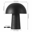 Safavieh Kieza Metal Table Lamp in Black