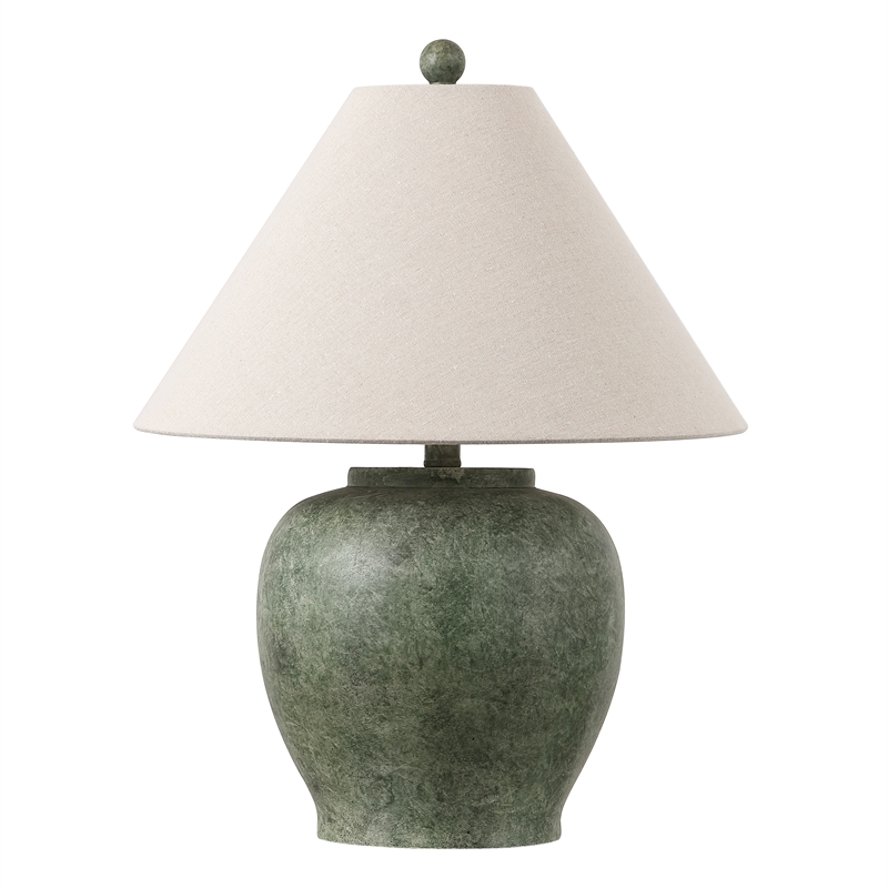Safavieh Dylan Resin Table Lamp in Green