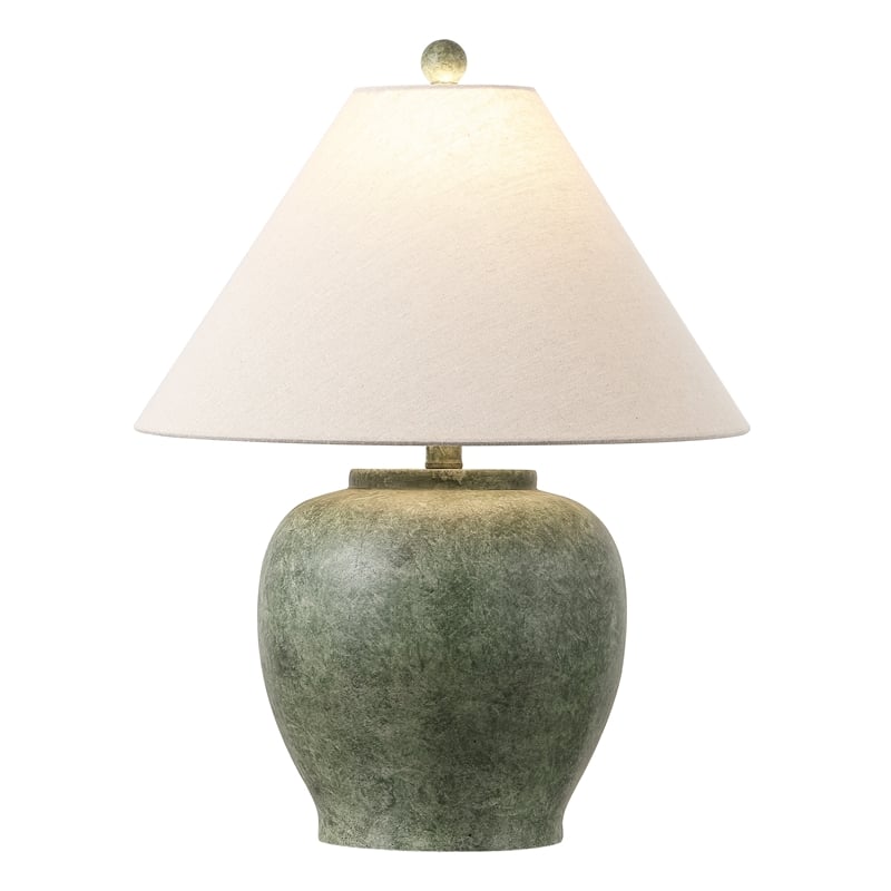Safavieh Dylan Resin Table Lamp in Green