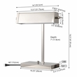 Safavieh Rylan Iron Table Lamp With USB Port in Nickel