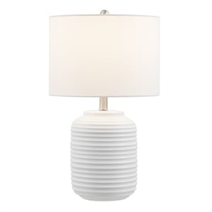 safavieh elio ceramic table lamp in white