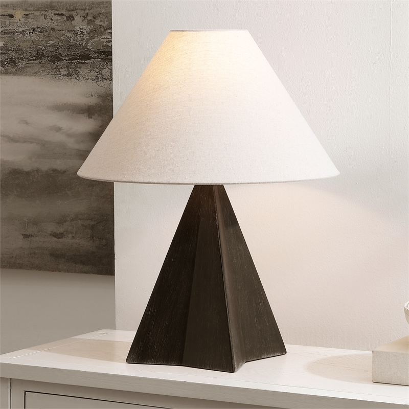 Safavieh Renzo Resin Table Lamp in Black