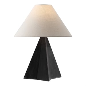 safavieh renzo resin table lamp in black