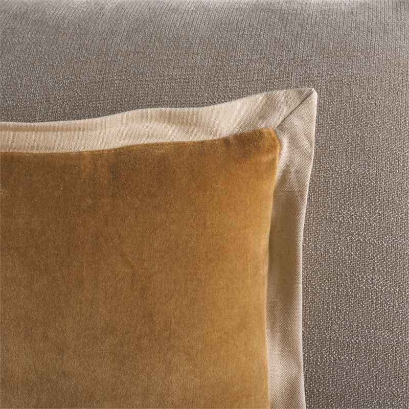 Safavieh Jordy Cotton Lumbar Pillow in Camel / Natural