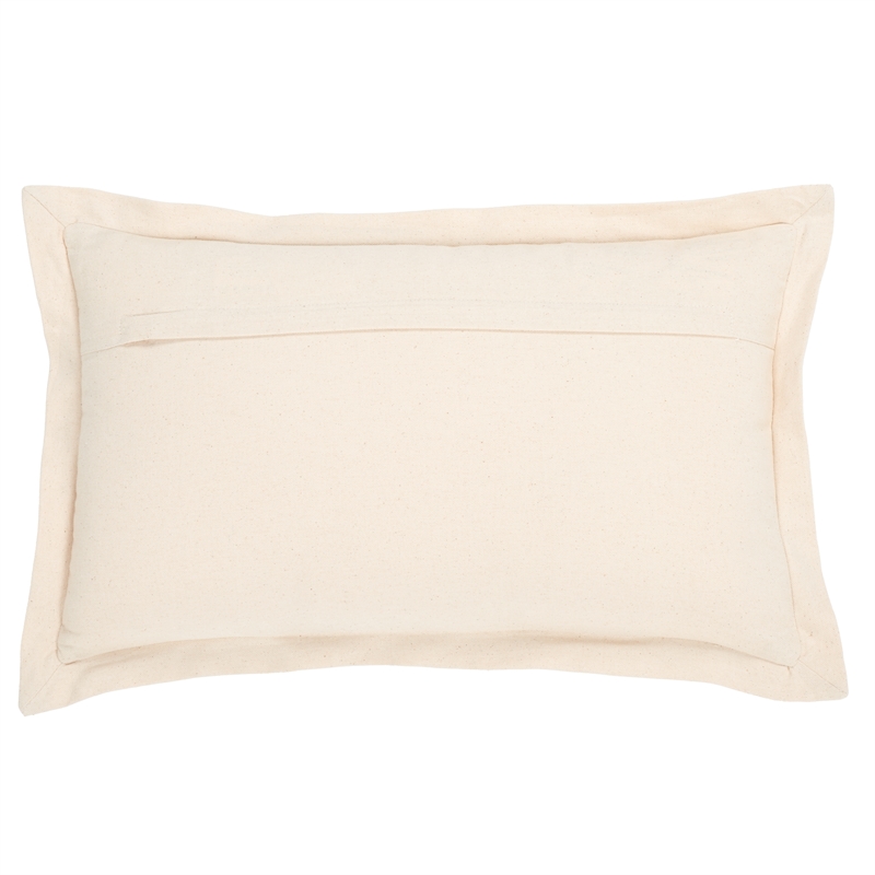 Safavieh Jordy Cotton Lumbar Pillow in Black / Natural