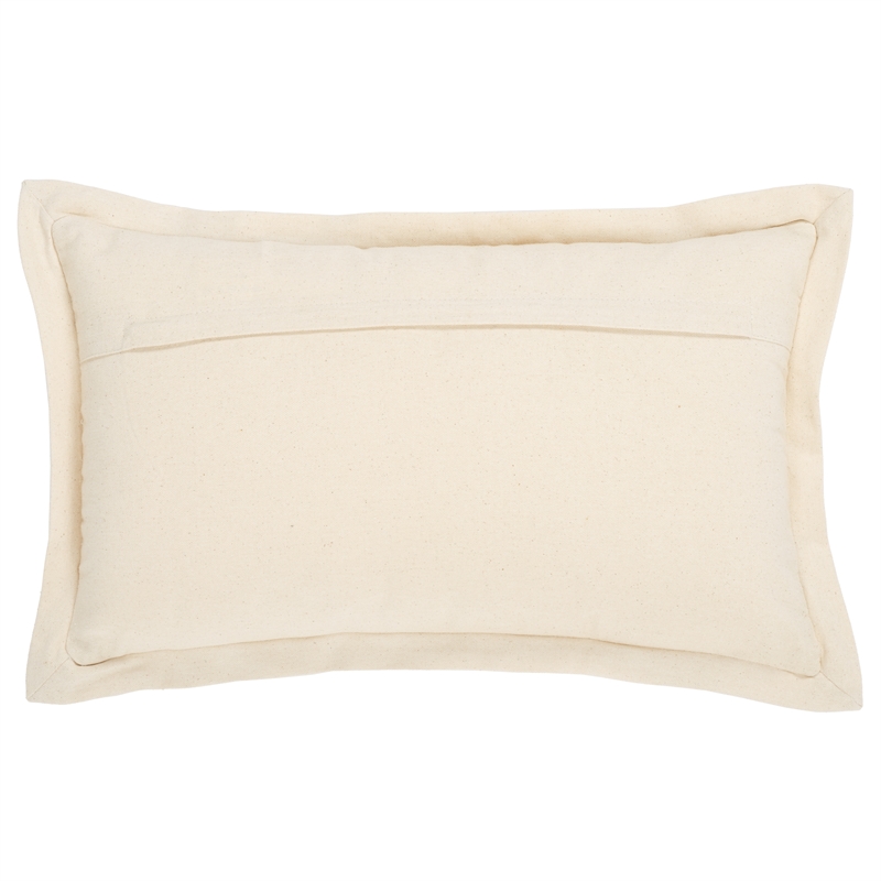 Safavieh Jordy Cotton Lumbar Pillow in Ivory / Natural