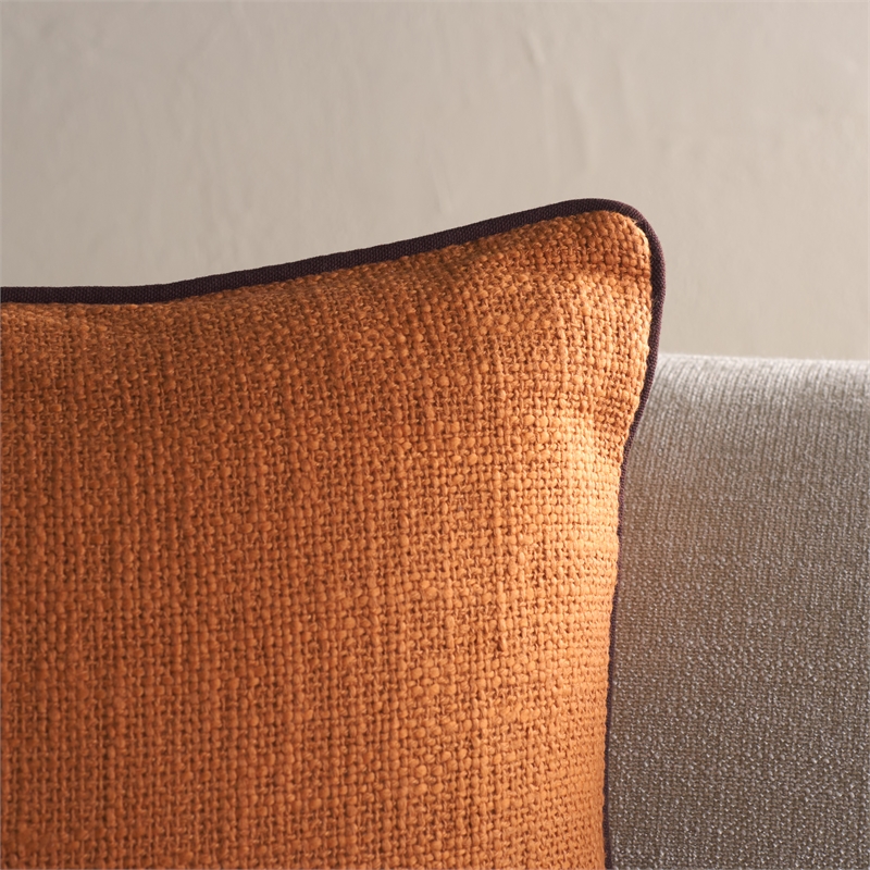 Safavieh Dani Cotton Pillow in Rust / Brown