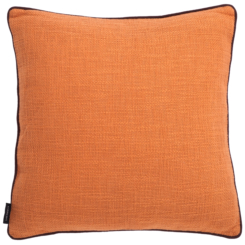 Safavieh Dani Cotton Pillow in Rust / Brown