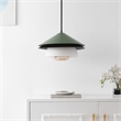 Safavieh Jalen Glass/Metal Pendant in Green