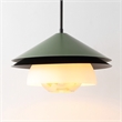 Safavieh Jalen Glass/Metal Pendant in Green
