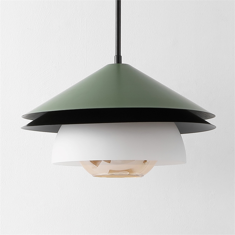 Safavieh Jalen Glass/Metal Pendant in Green