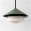 Safavieh Jalen Glass/Metal Pendant in Green