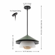 Safavieh Jalen Glass/Metal Pendant in Green