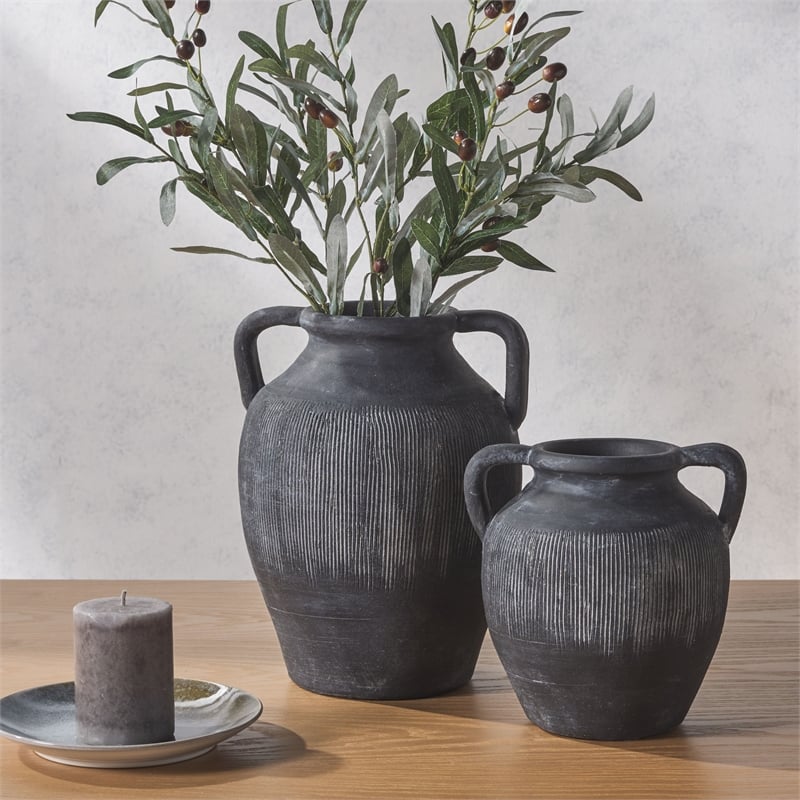 Safavieh Mira Vase Set Of 2  in Black