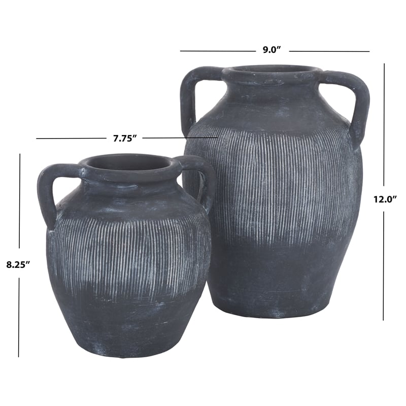 Safavieh Mira Vase Set Of 2  in Black