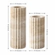Safavieh Teroi Travertine Vase Set 2 in Sand