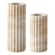 Safavieh Teroi Travertine Vase Set 2 in Sand