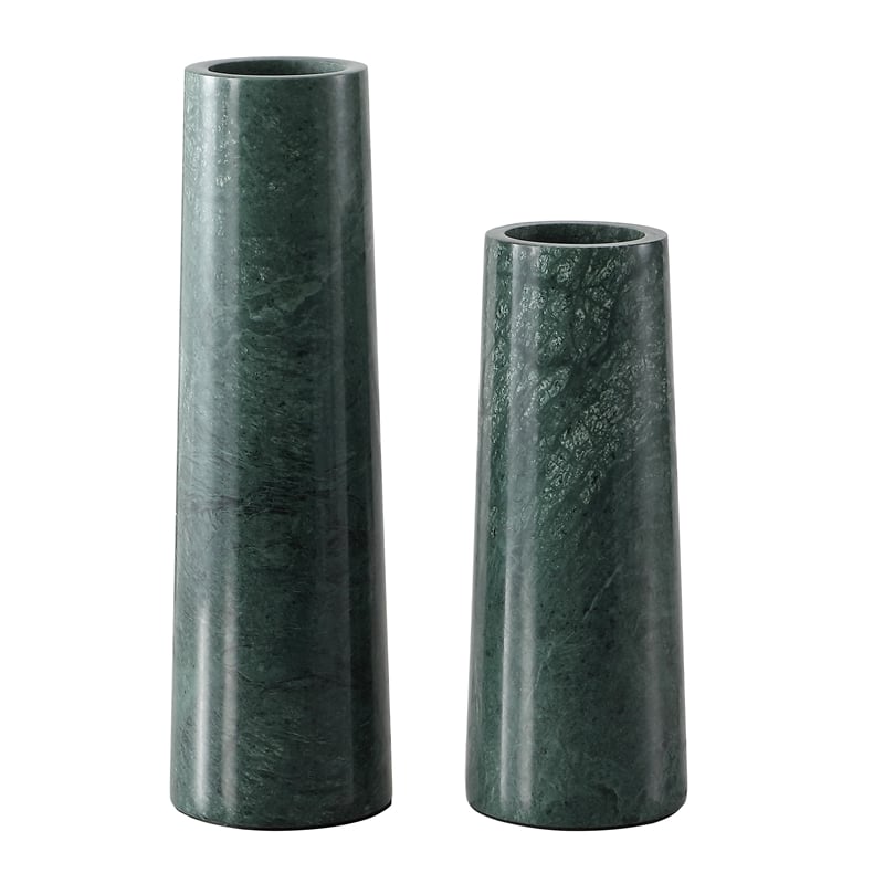 Safavieh Valto Marble Vase Set Of 2 in Green