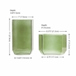 Safavieh Noreno  Glass Vase Set 2 in Green Tint