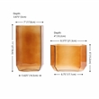 Safavieh Noreno  Glass Vase Set 2 in Orange Tint