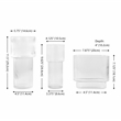 Safavieh Ceva Fluted Glass Vase Set 3 in Clear