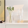 Safavieh Ceva Fluted Glass Vase Set 3 in Clear