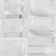 Safavieh Ceva Fluted Glass Vase Set 3 in Clear