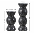 Safavieh Rhodes Marble Candle Holder Set Of 2 in Black