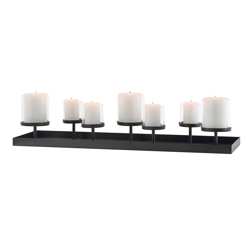 Safavieh Kiki Metal Candle Holder Centerpiece in Black