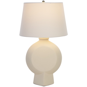 safavieh alena ceramic table lamp in off white