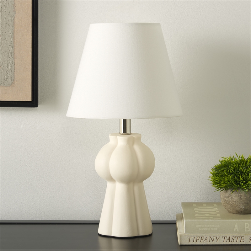 Safavieh Tolia Ceramic 17.75 Inch Table Lamp in Off White