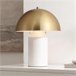 Safavieh Jove Iron Table Lamp in White / Brass