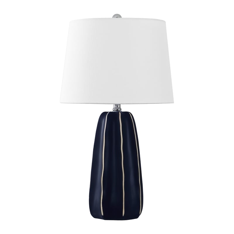 Safavieh Jude Ceramic Table Lamp in Navy