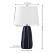 Safavieh Jude Ceramic Table Lamp in Navy