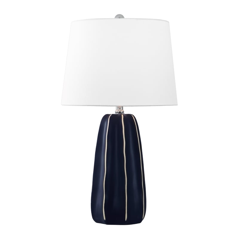 Safavieh Jude Ceramic Table Lamp in Navy