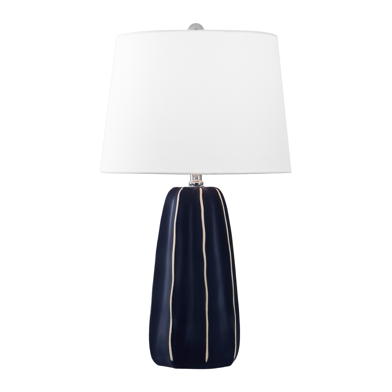 Safavieh Jude Ceramic Table Lamp in Navy