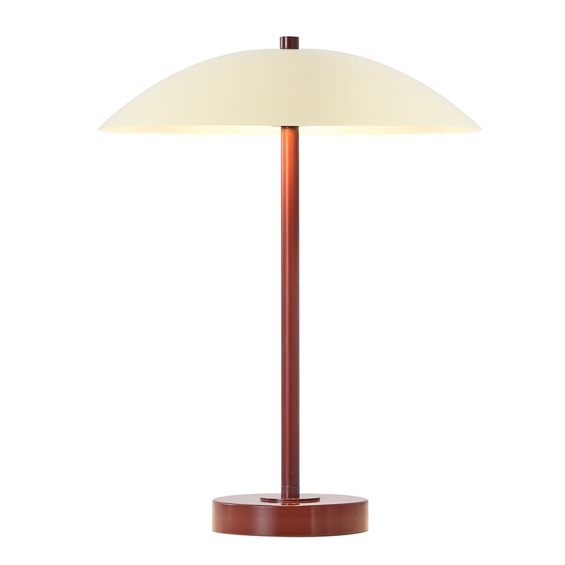 Safavieh Stassi Metal Table Lamp in Red / Cream
