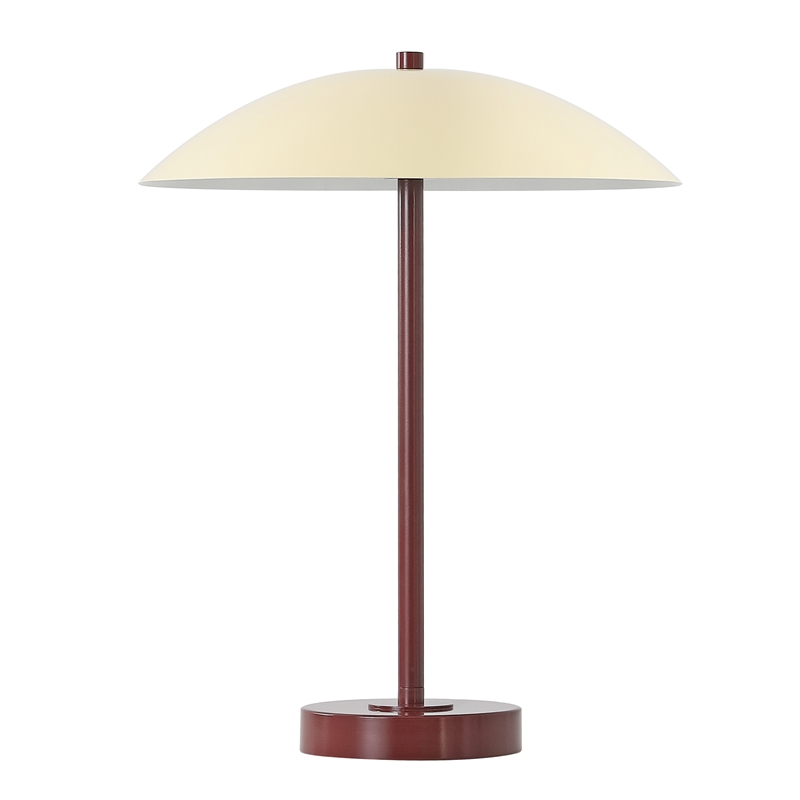 Safavieh Stassi Metal Table Lamp in Red / Cream