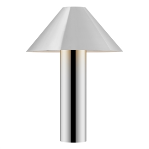 safavieh pia metal table lamp in chrome