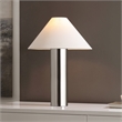 Safavieh Cheri Metal Table Lamp  in Chrome / White
