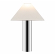Safavieh Cheri Metal Table Lamp  in Chrome / White
