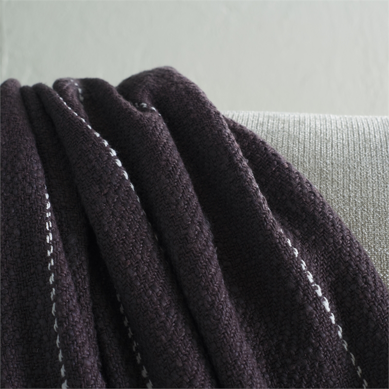 Safavieh Sloane Cotton Throw in Gray / White
