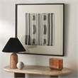 Safavieh Wona Wood Framed Textile Art in Black
