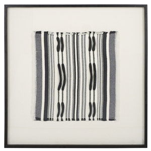 Safavieh Wona Wood Framed Textile Art in Black