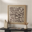 Safavieh Tar Wood Textile Wall Art in Natural