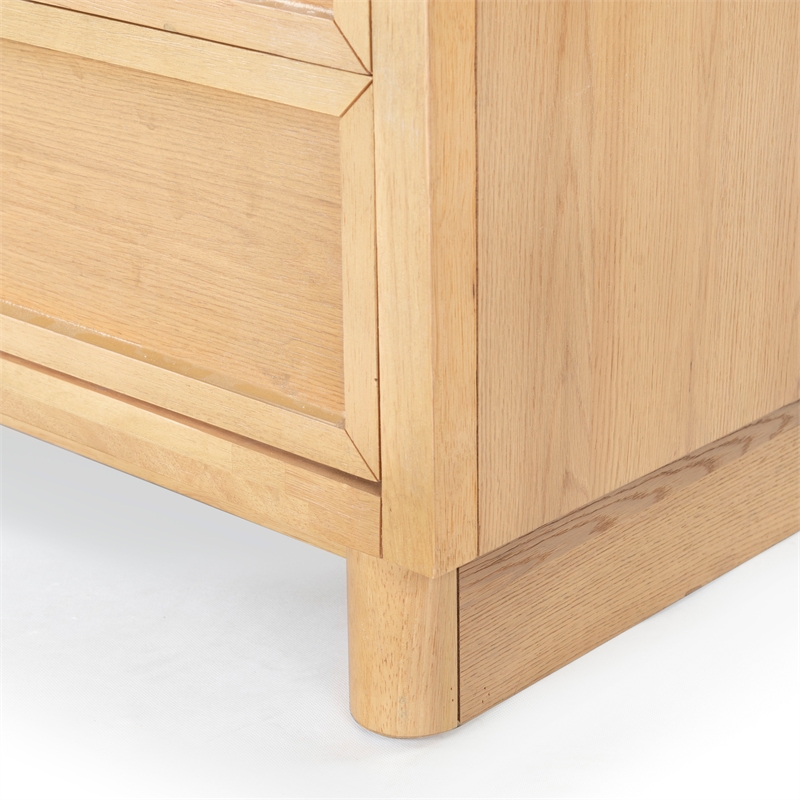 Safavieh Dinah 6 Drawer Wood Dresser in Natural