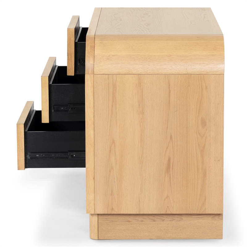 Safavieh Dinah 6 Drawer Wood Dresser in Natural