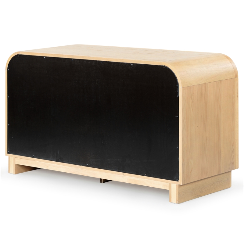 Safavieh Dinah 6 Drawer Wood Dresser in Natural