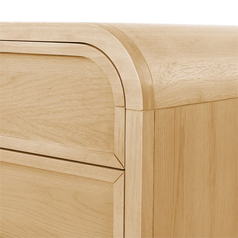 Safavieh Dinah 6 Drawer Wood Dresser in Natural