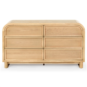 safavieh dinah 6 drawer wood dresser in natural